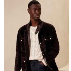 NWT Banana Republic M Men’s Heritage Suede Field Jacket